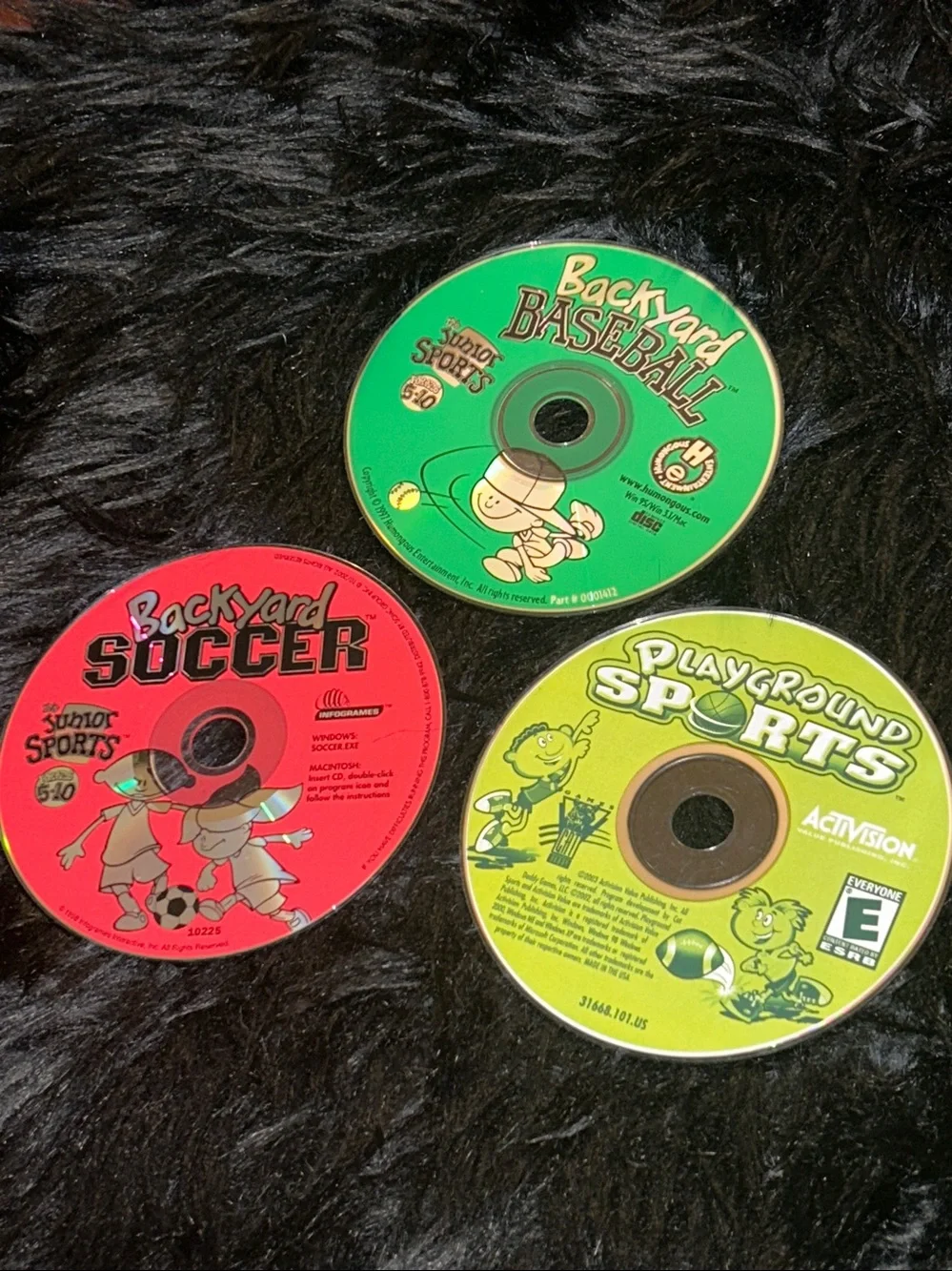 Nostalgic 90’sY2k Children’s  Backyard Sports PC CD ROM Lot of 3 Collectibles